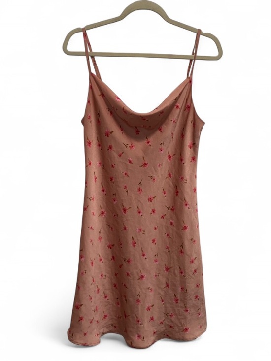 Edit By Nine Dresses & Skirts - Edit by Nine Y2K Style Pink Floral Cowl Neck Satin Slip Dress